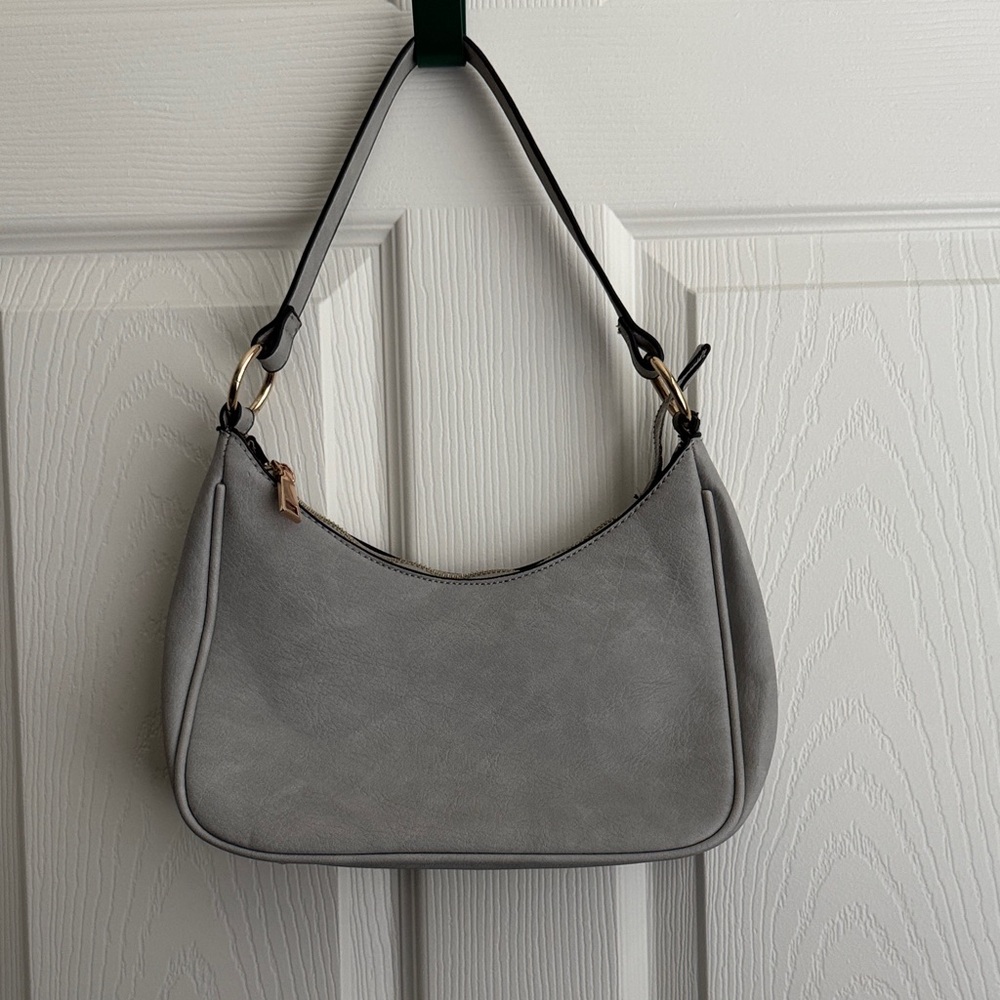 Chic Gray Women's Shoulder Bag